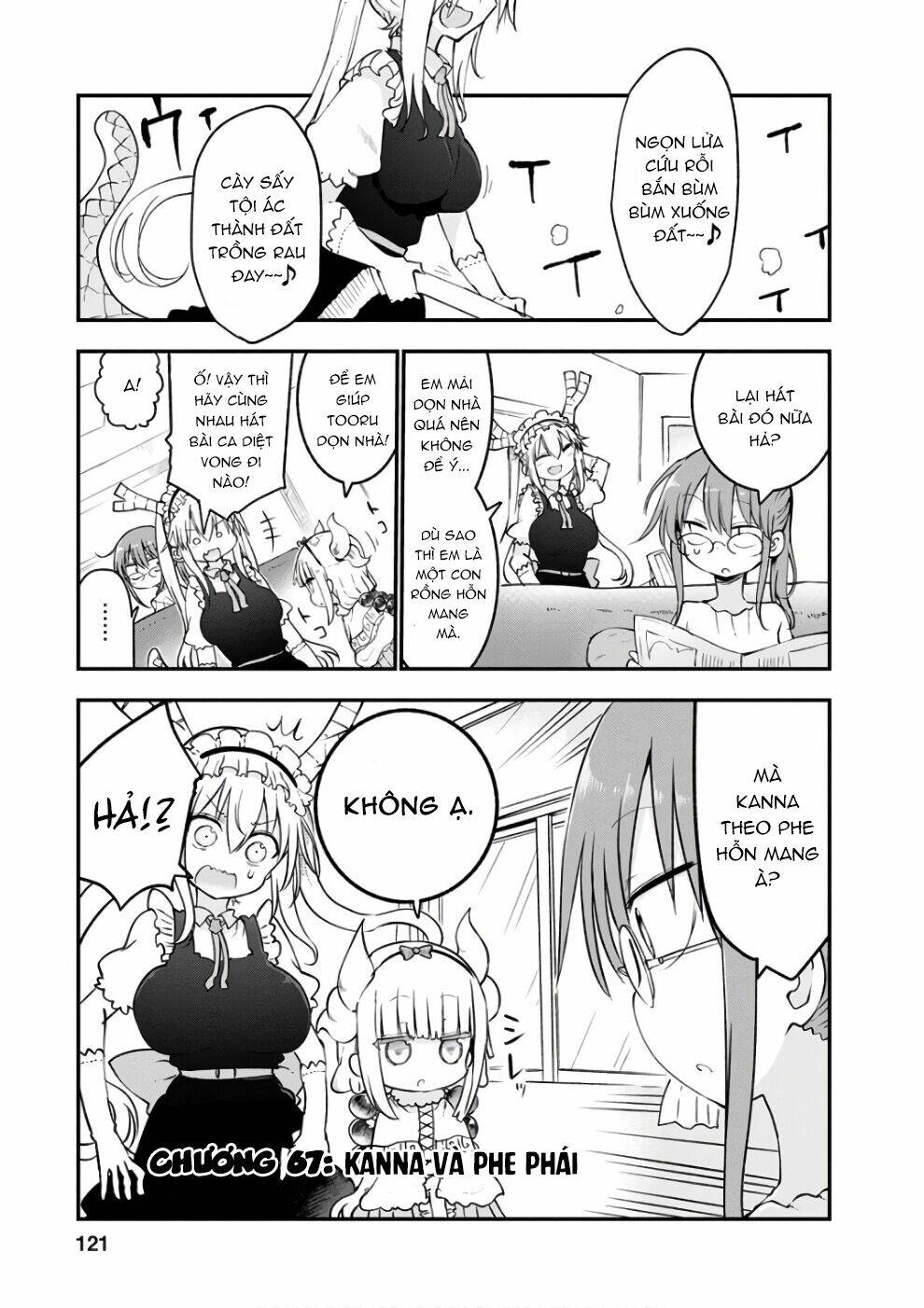 cuộc sống trả ơn của nàng rồng tohru! chapter 67: \"kanna và phe phái\" - Next chapter 68: \"kobayashi và chuyện kiêng rượu\"